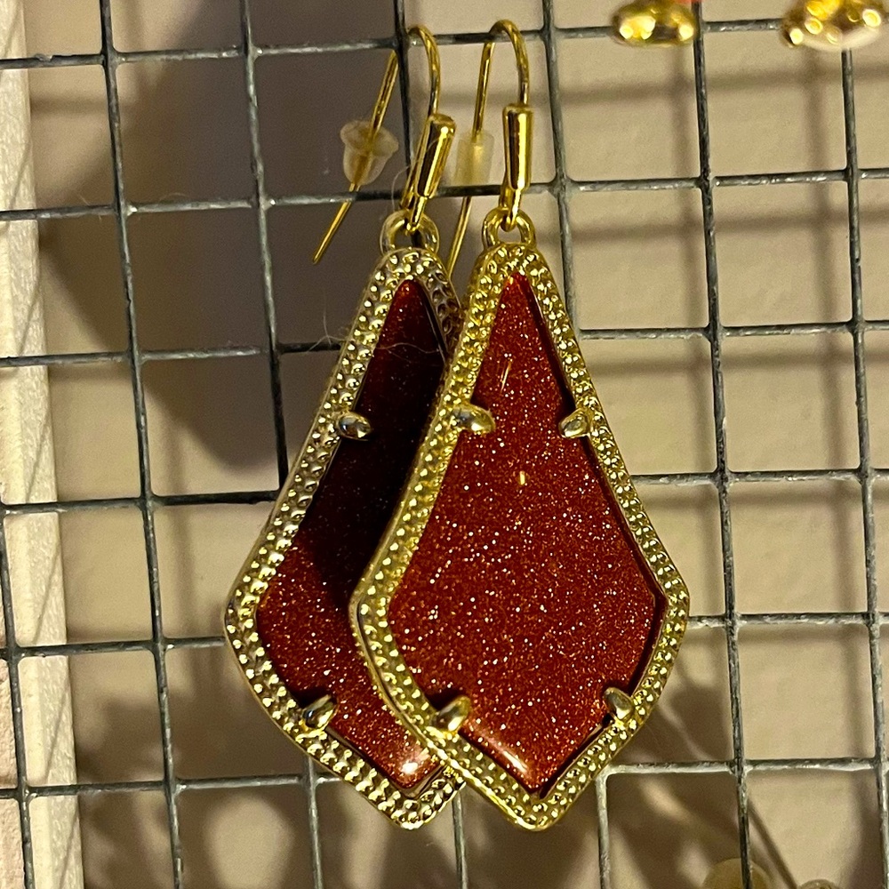 RARE! Kendra Scott Goldstone ColorBar Earrings